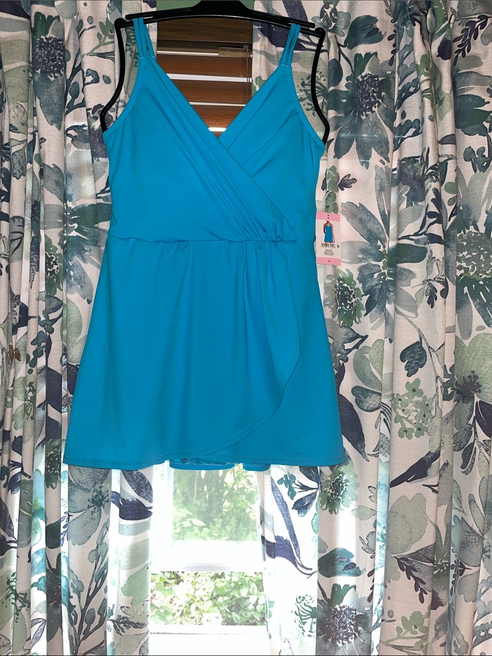 Lands' End Turquoise One-Piece Swimdress